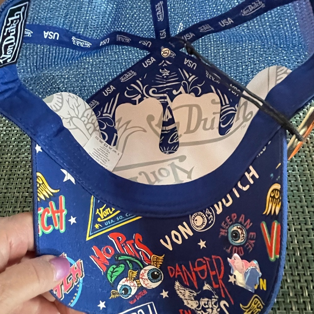 Von Dutch Blue Trucker Hat - Picture 3 of 5